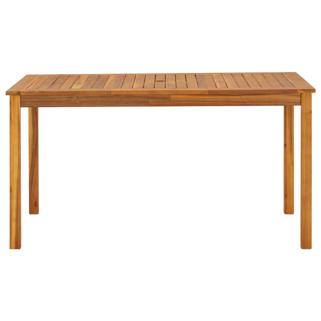 vidaXL Zahradní stůl 140 x 80 x 74 cm masivní akáciové dřevo