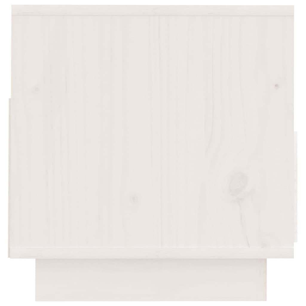 vidaXL TV skříňka bílá 60 x 35 x 37 cm masivní borové dřevo