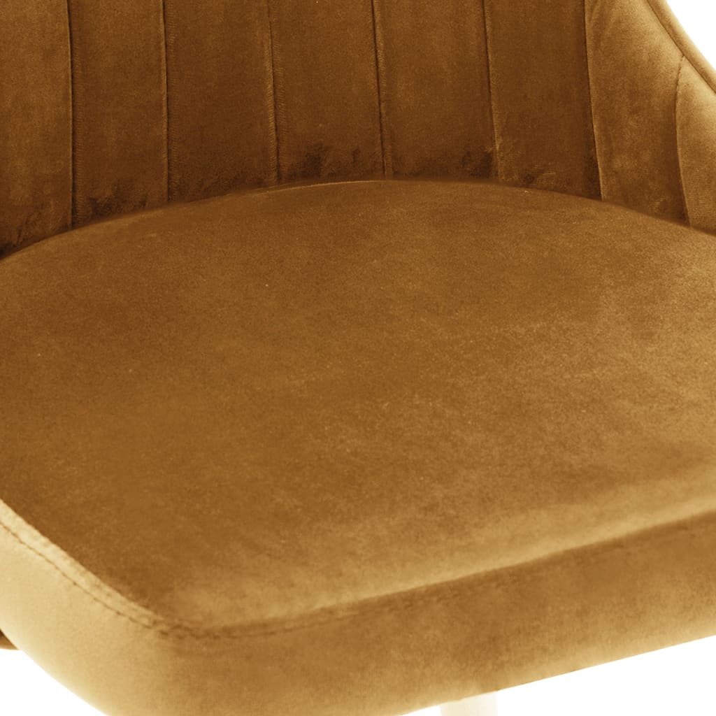 vidaXL jídelní židle 2 ks hnědé samet