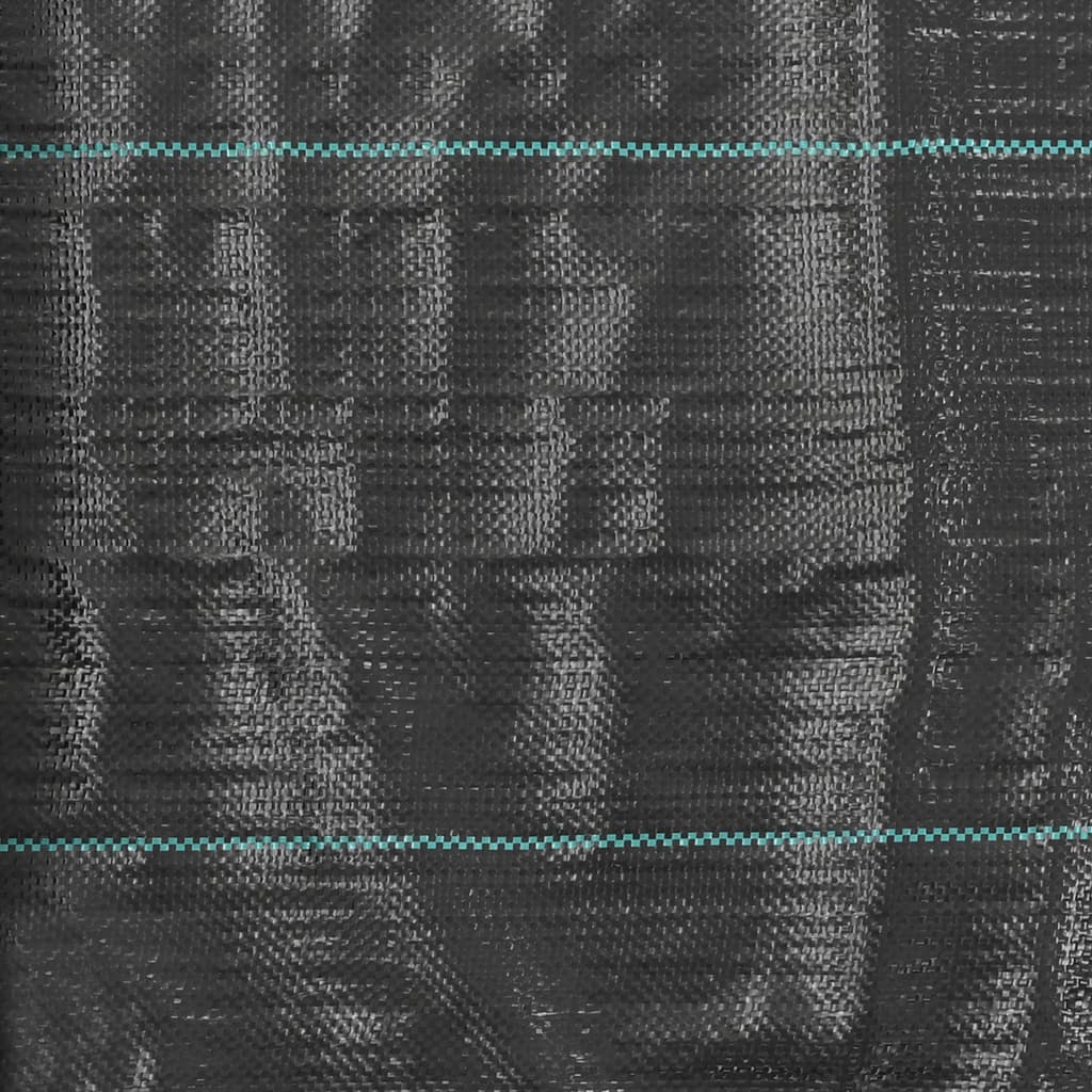 vidaXL Mulčovací textilie proti plevelu a kořenům černá 1 x 100 m PP