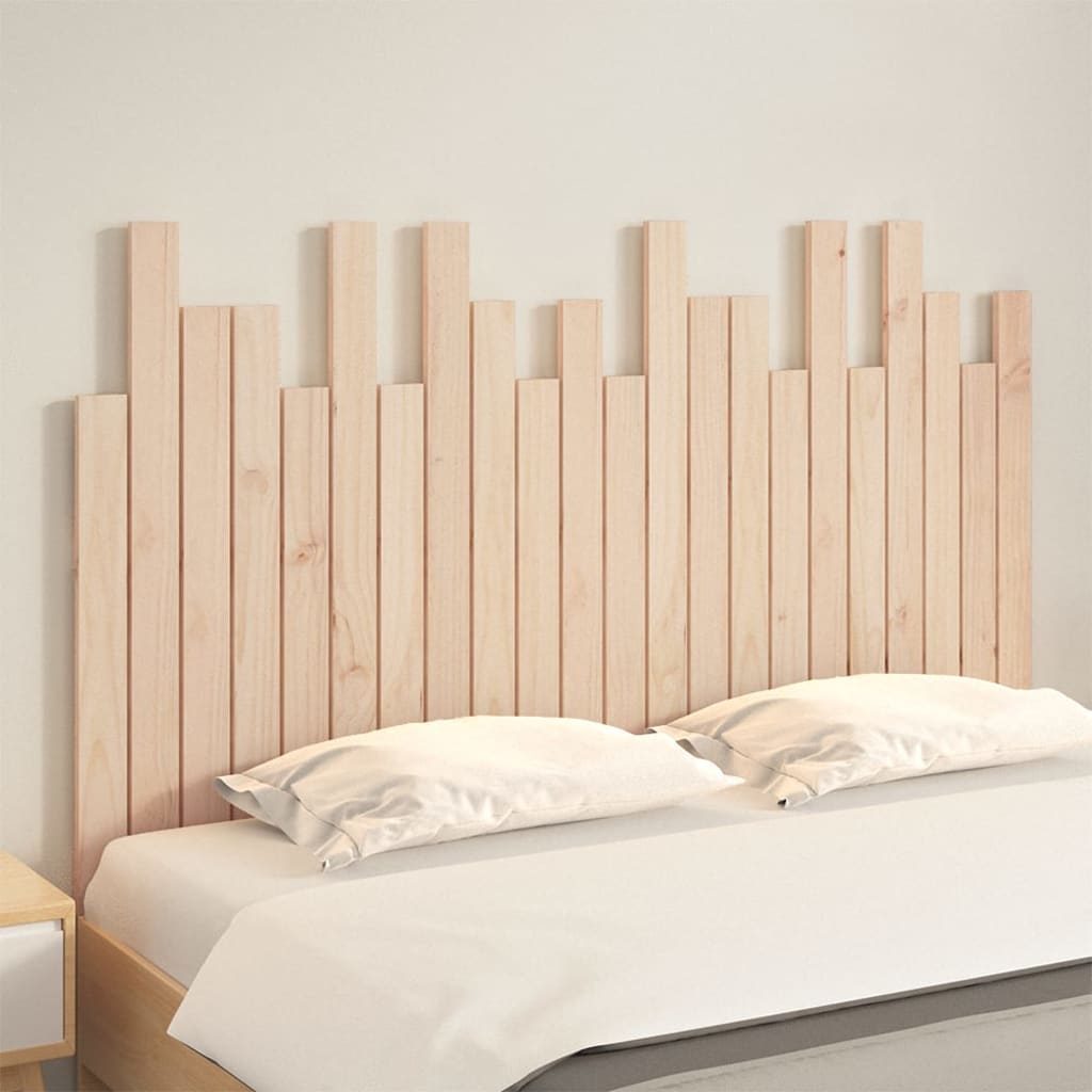 vidaXL Nástěnné čelo postele 140 x 3 x 80 cm masivní borové dřevo