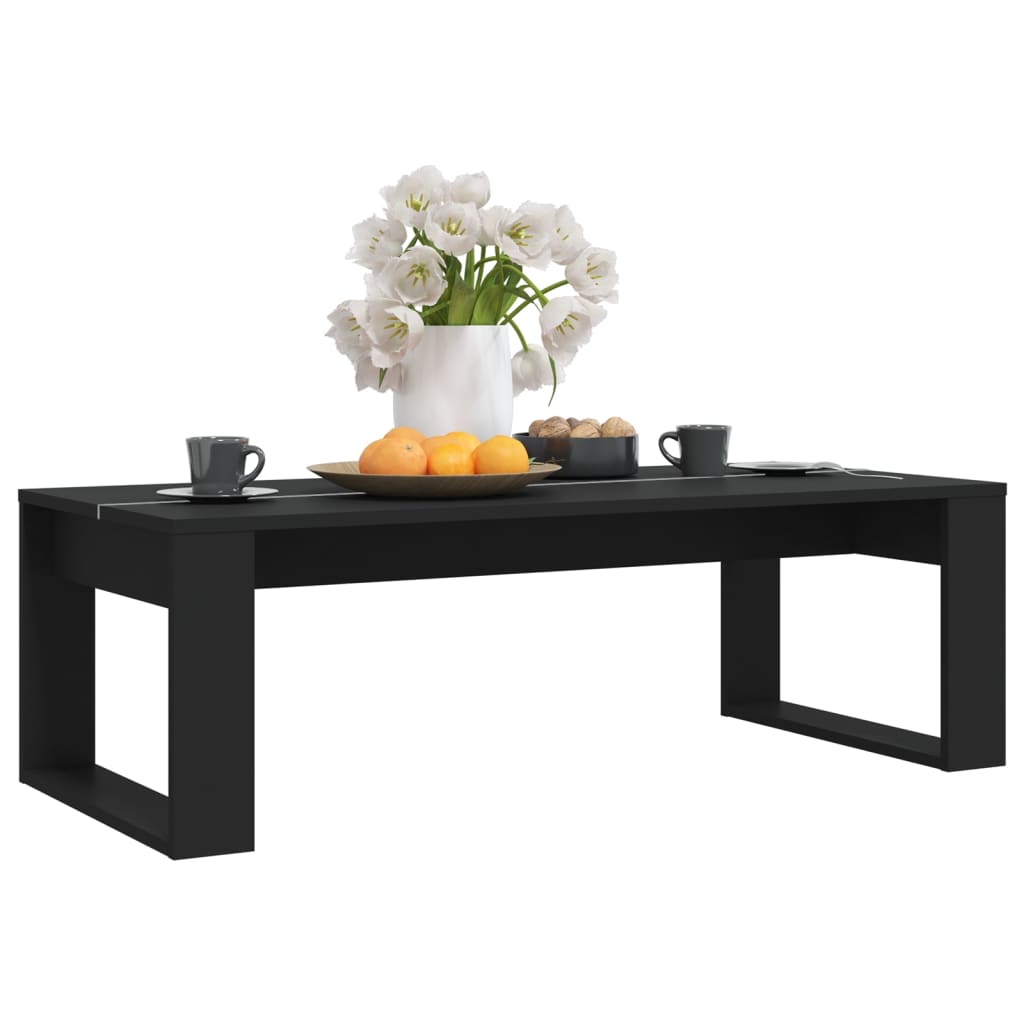 vidaXL Konferenční stolek černý 110 x 50 x 35 cm kompozitní dřevo