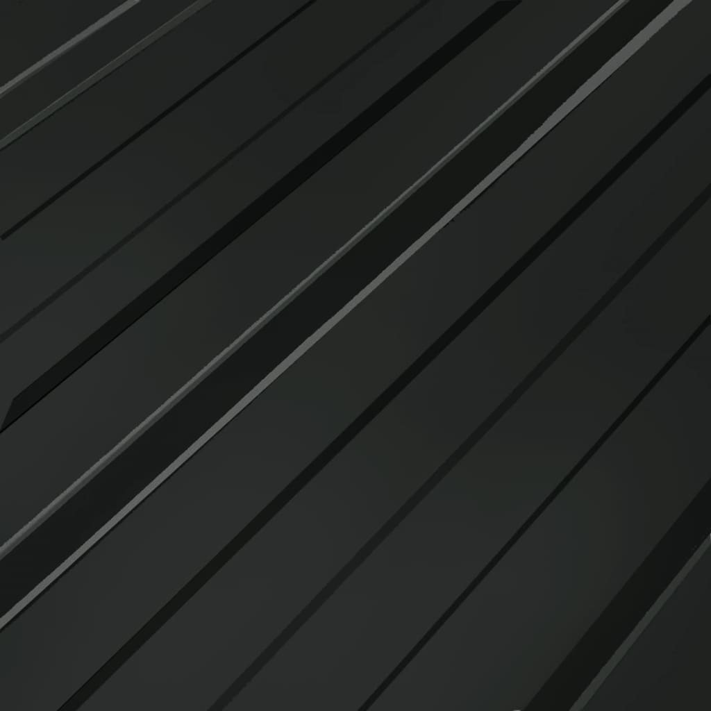 vidaXL Střešní panely 12 ks pozinkovaná ocel antracitové
