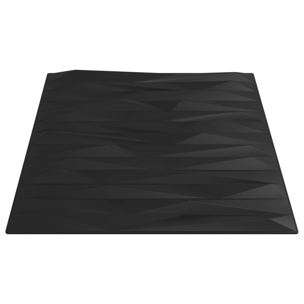 vidaXL Nástěnné panely 12 ks černé 50 x 50 cm XPS 3 m² kámen