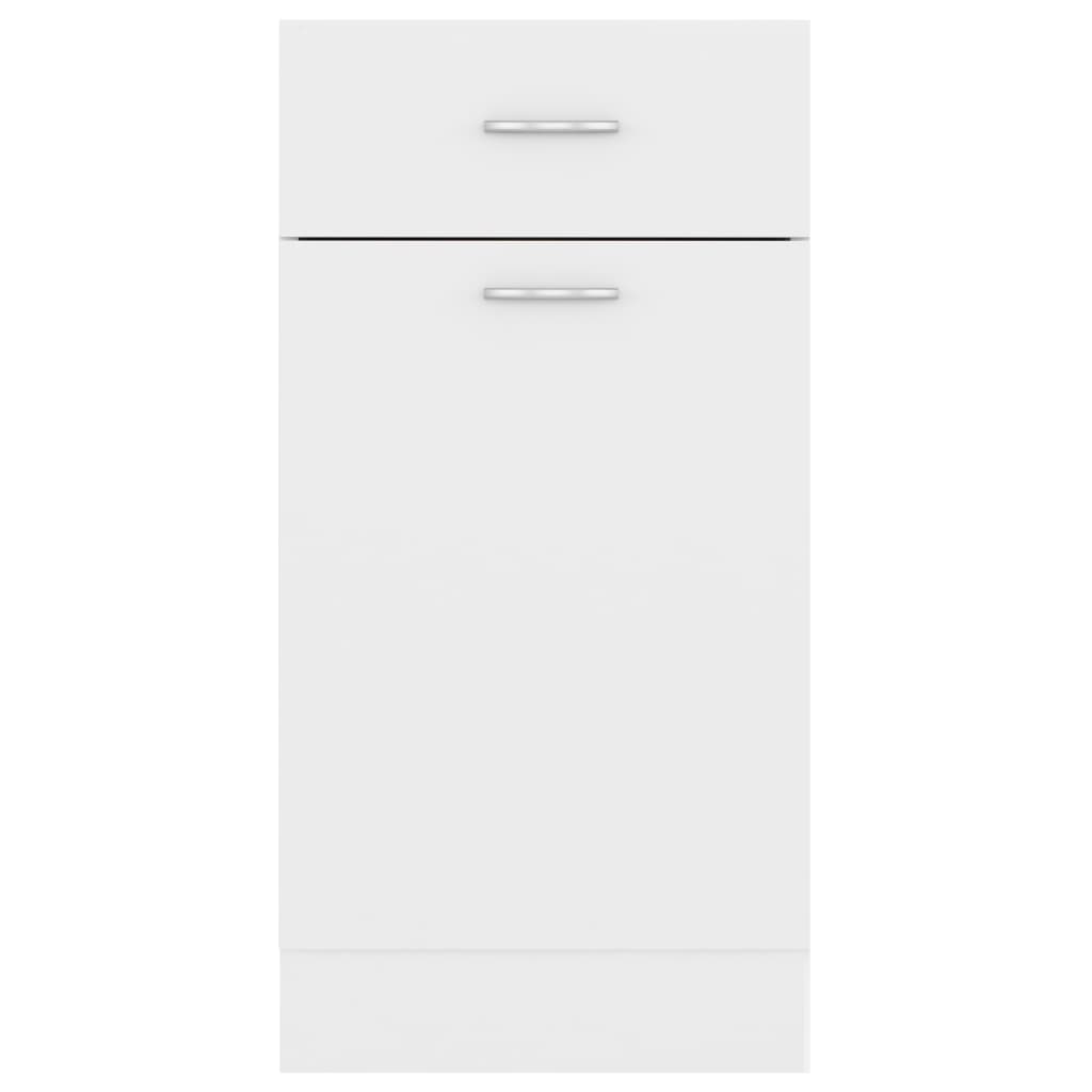 vidaXL Spodní skříňka se zásuvkou bílá 40 x 46 x 81,5 cm dřevotříska