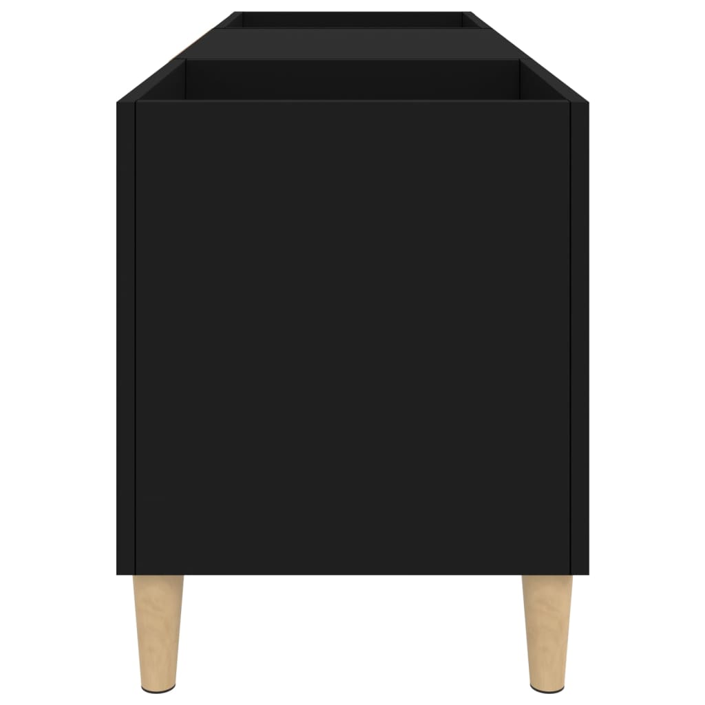 vidaXL Skříňka na LP desky černá 121 x 38 x 48 cm kompozitní dřevo