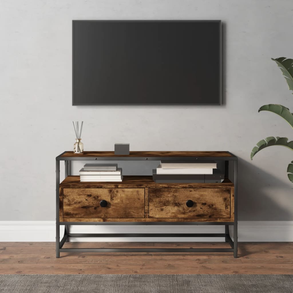 vidaXL TV skříňka kouřový dub 80 x 35 x 45 cm kompozitní dřevo