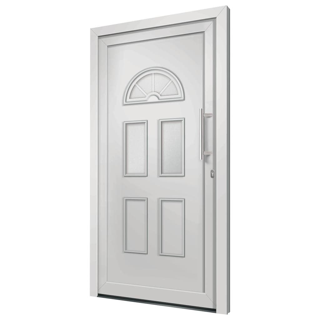 vidaXL Vchodové dveře bílé 98 x 198 cm