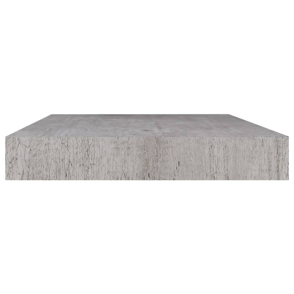 vidaXL Plovoucí nástěnné police 4 ks betonově šedé 50x23x3,8 cm MDF