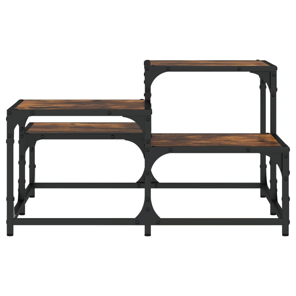 vidaXL Konferenční stolek kouřový dub 68 x 68 x 40 cm kompozitní dřevo