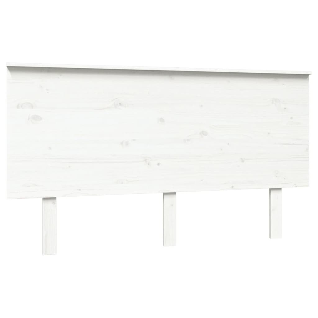 vidaXL Čelo postele bílé 144 x 6 x 82,5 cm masivní borovice