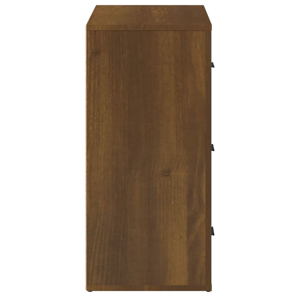 vidaXL Příborník hnědý dub 80x33x70 cm kompozitní dřevo