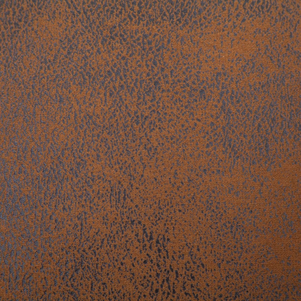vidaXL Lavice s úložným prostorem 116 cm hnědá umělá broušená kůže