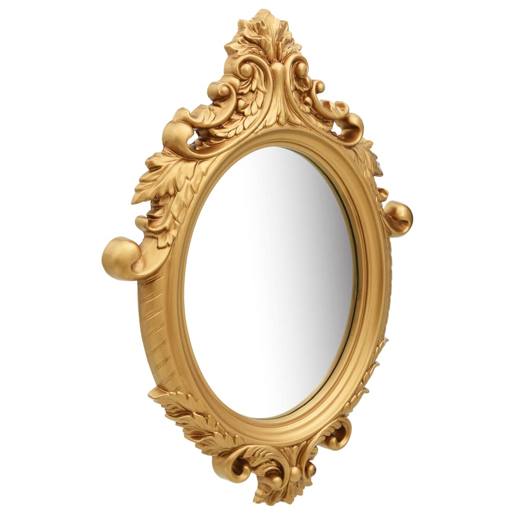 vidaXL Nástěnné zrcadlo zámecký styl 56 x 76 cm zlaté