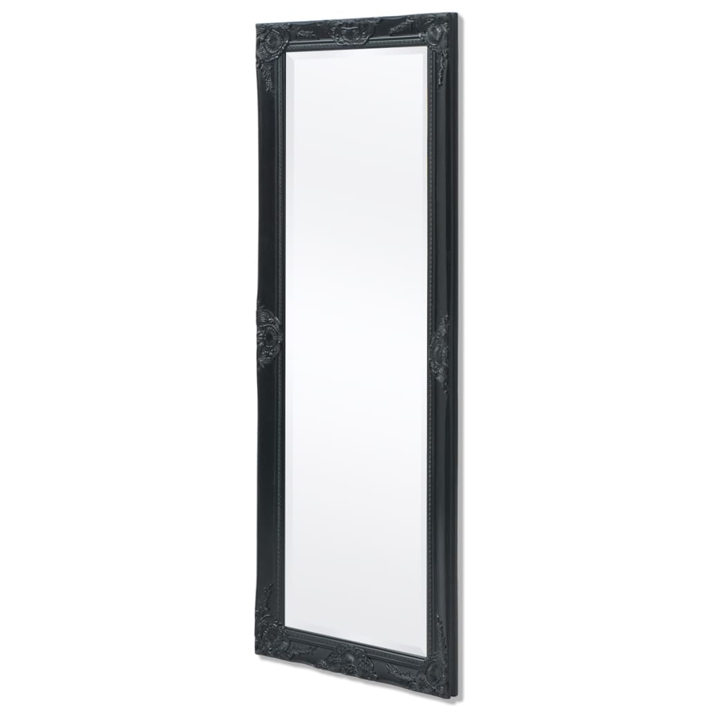 vidaXL Nástěnné zrcadlo v barokním stylu 140x50 cm černé