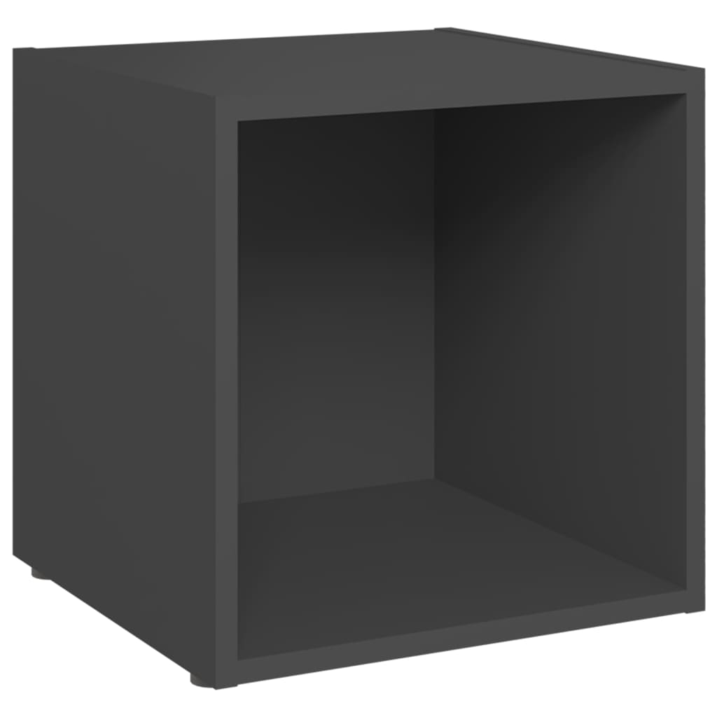vidaXL TV stolky 4 ks šedé 37 x 35 x 37 cm dřevotříska