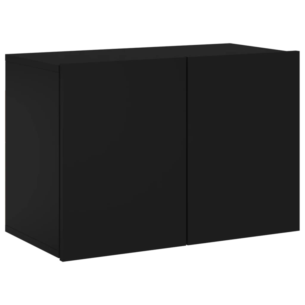 vidaXL 6dílná obývací stěna černá kompozitní dřevo