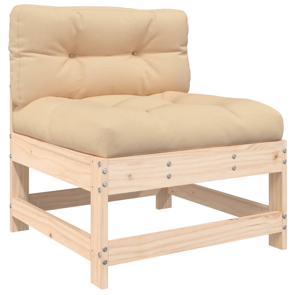 vidaXL 10dílná zahradní sedací souprava s poduškami masivní dřevo
