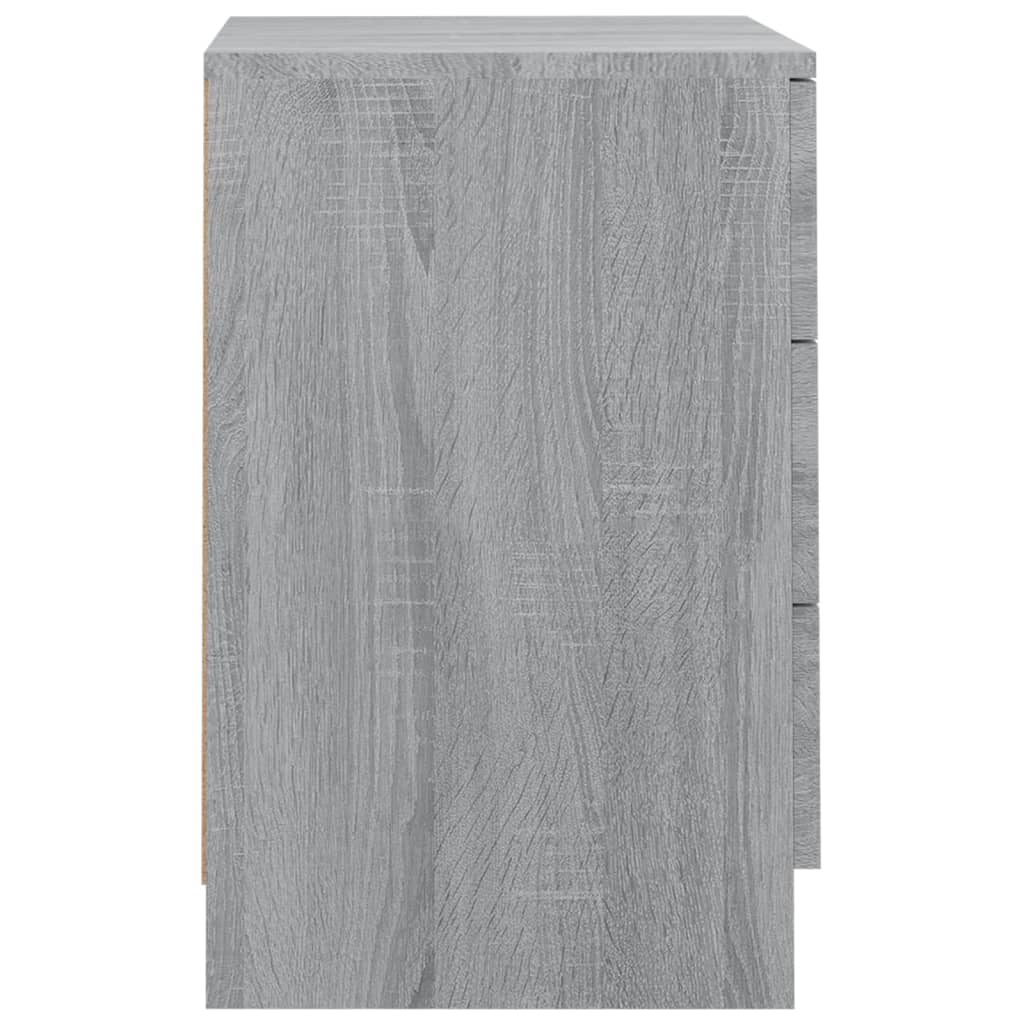 vidaXL Noční stolek šedý sonoma 38 x 35 x 56 cm kompozitní dřevo
