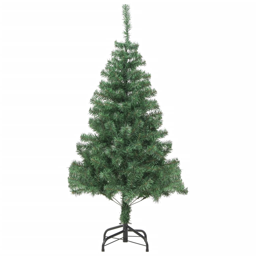 vidaXL Umělý vánoční stromek s ocelovým stojanem 210 cm 910 větviček