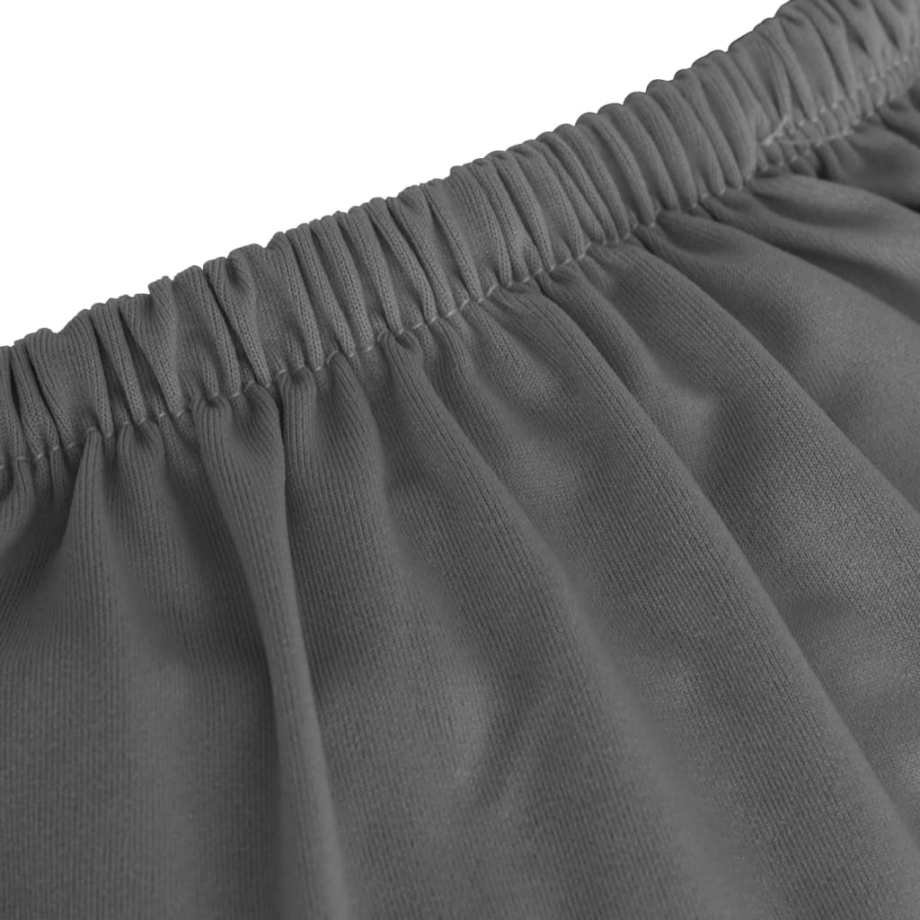 vidaXL Strečový potah na 3místnou pohovku antracitový polyester žerzej