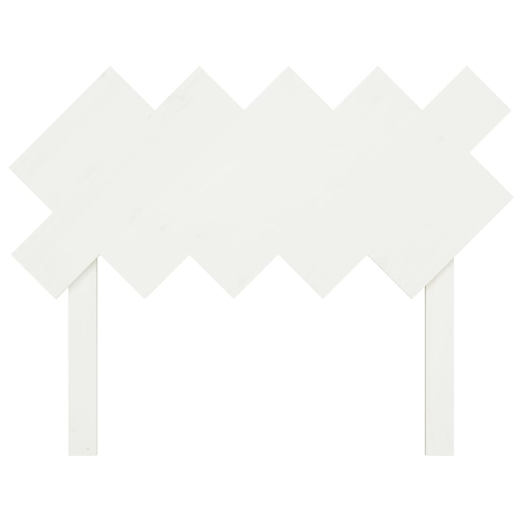 vidaXL Čelo postele bílé 104 x 3 x 80,5 cm masivní borovice
