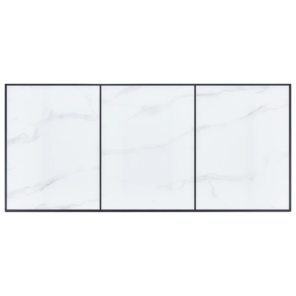 vidaXL Jídelní stůl bílý 200 x 100 x 75 cm tvrzené sklo