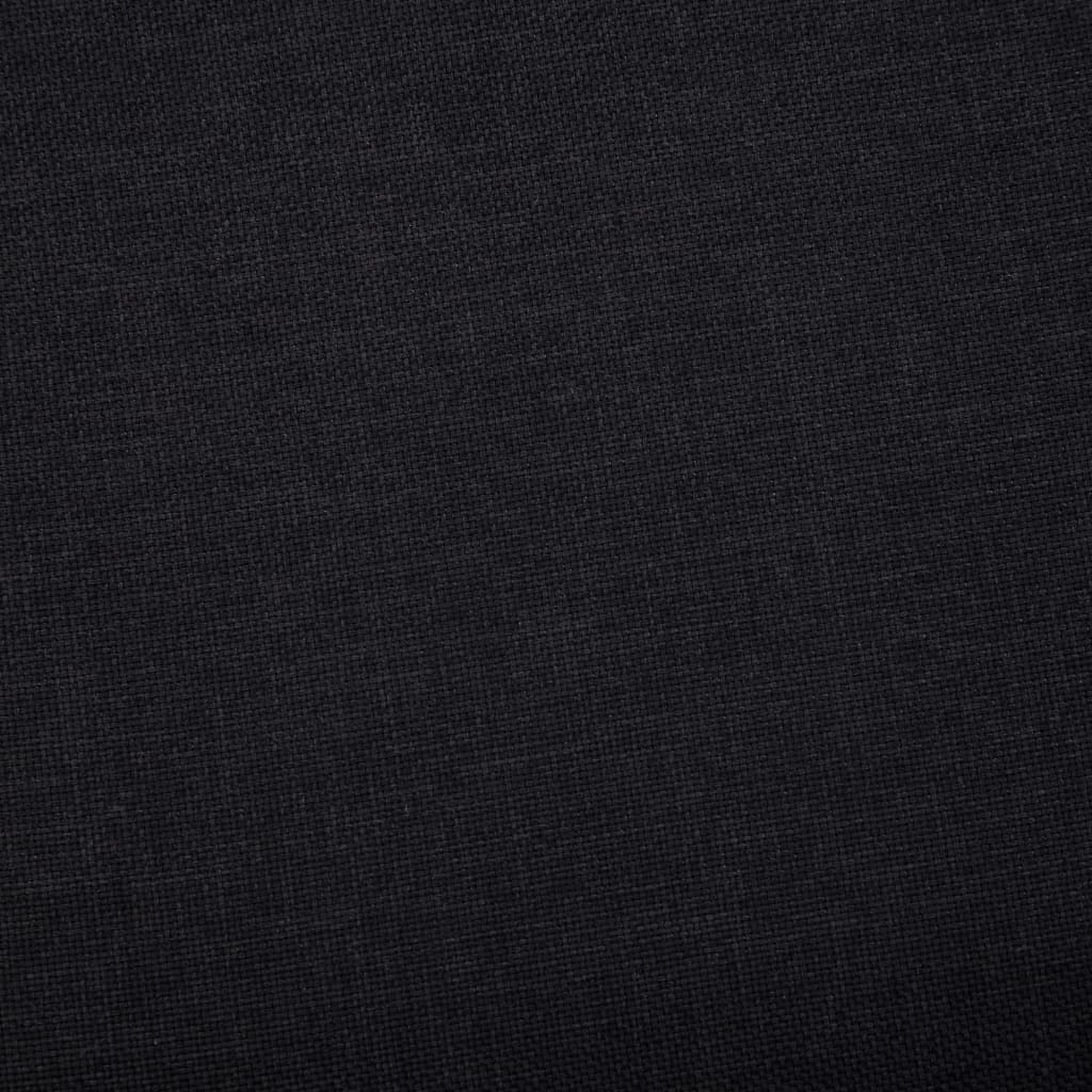 vidaXL Lavice s úložným prostorem 116 cm černá polyester