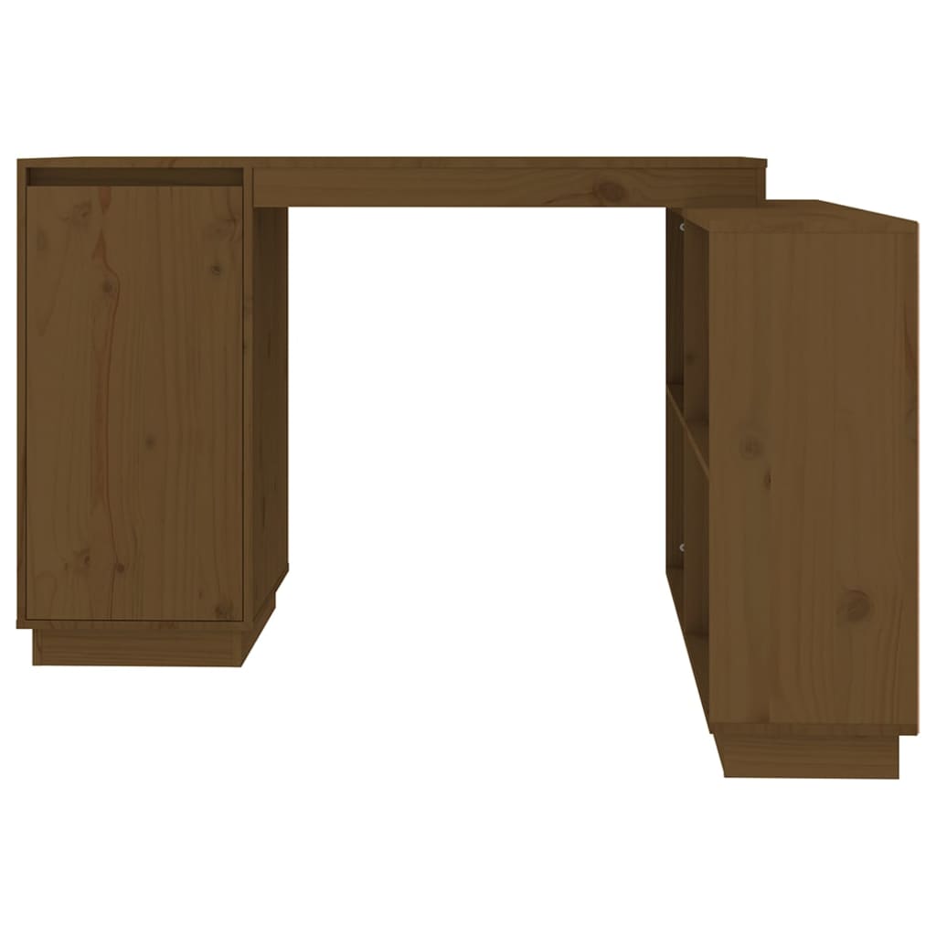 vidaXL Psací stůl medově hnědý 110 x 50 x 75 cm masivní borové dřevo