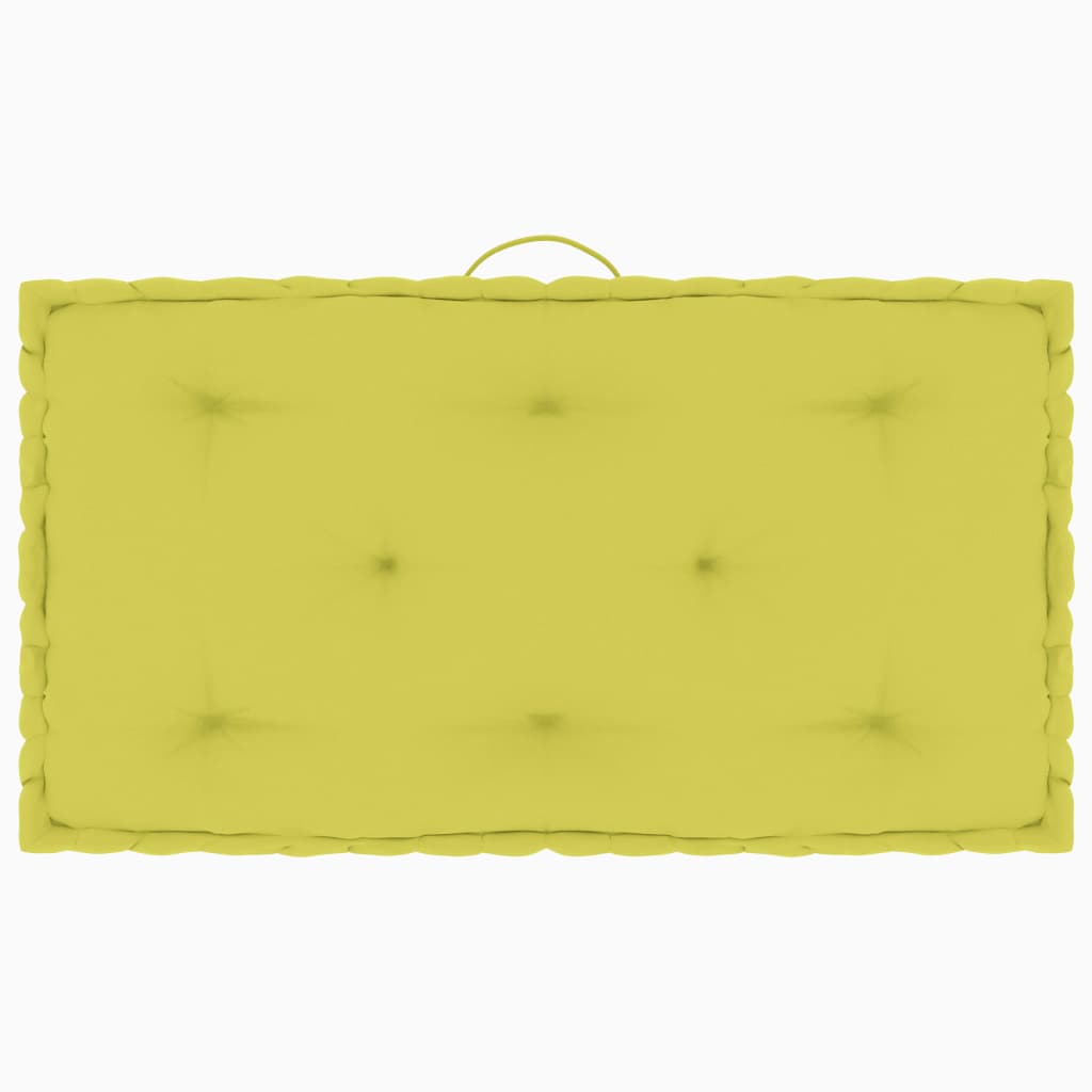 vidaXL Podušky na nábytek z palet 3 ks jablkově zelené bavlna