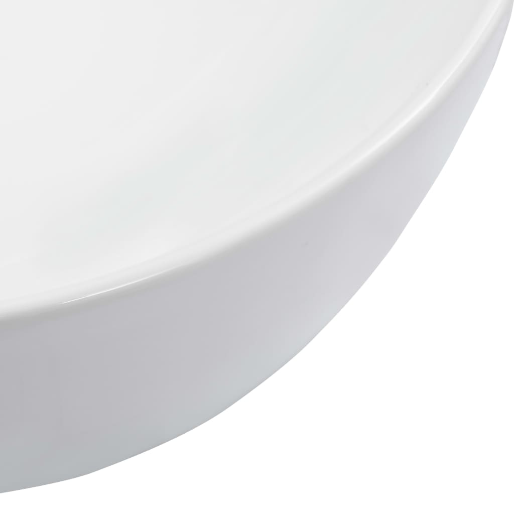 vidaXL Umyvadlo bílé 42,5 x 42,5 x 14,5 cm keramika