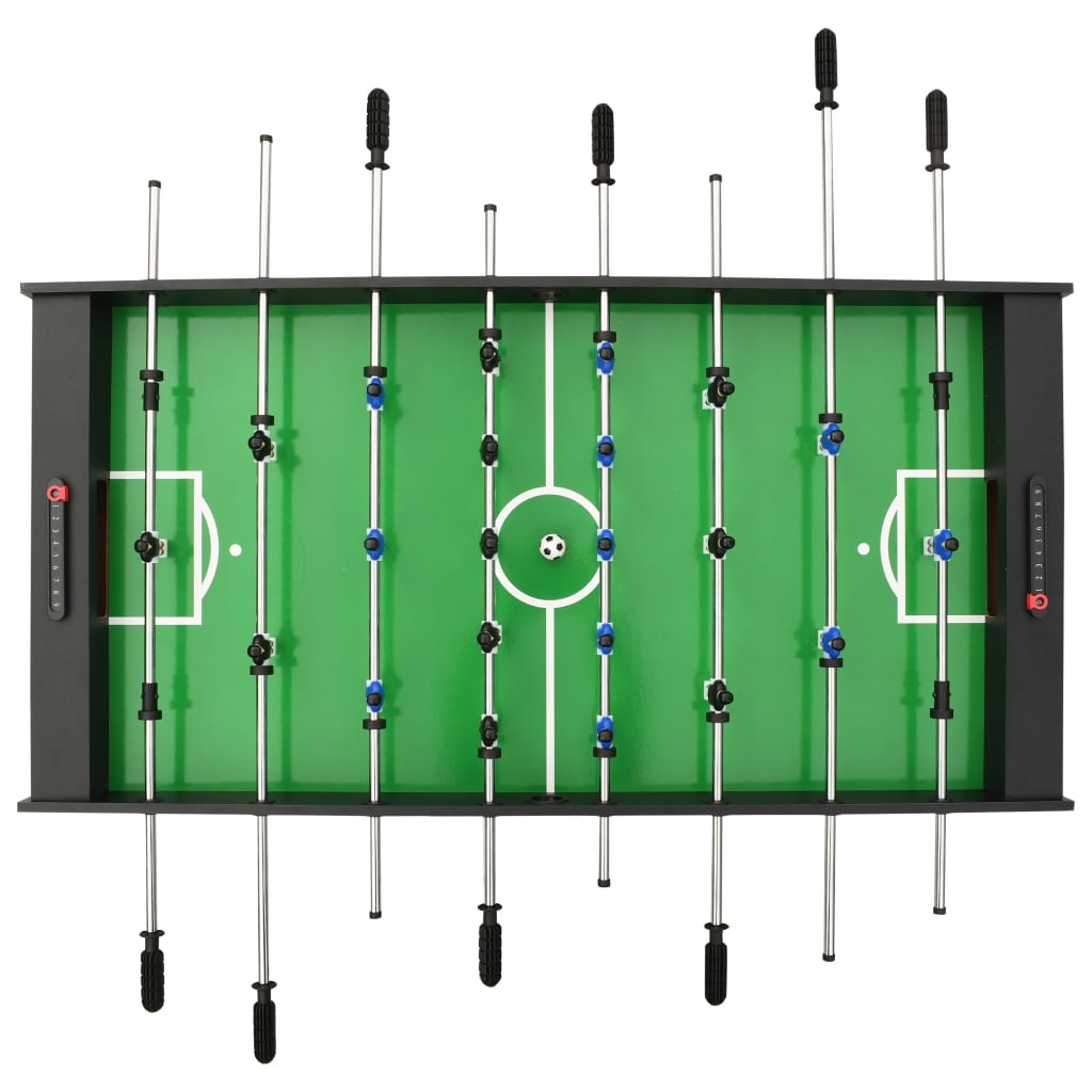 vidaXL Skládací stolní fotbal 121 x 61 x 80 cm černý