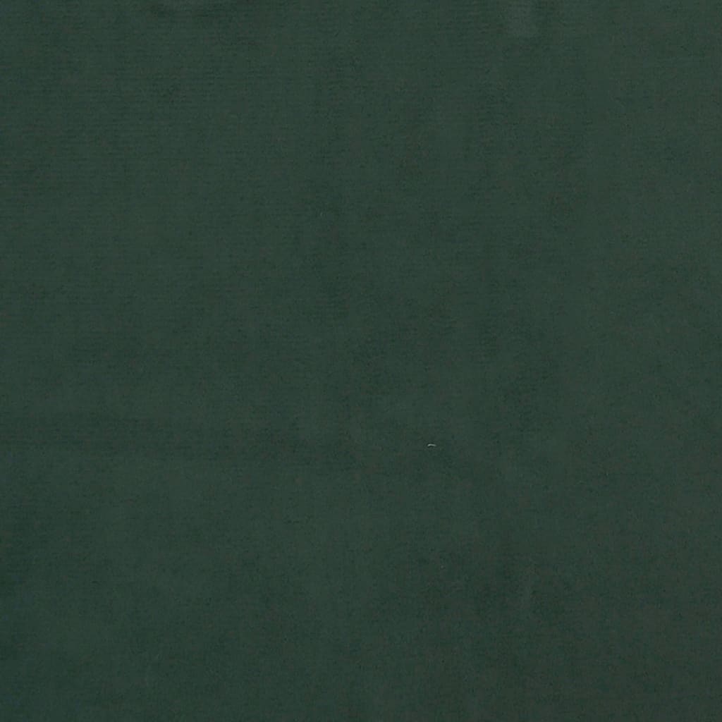 vidaXL Taštičková matrace tmavě zelená 120x190x20 cm samet