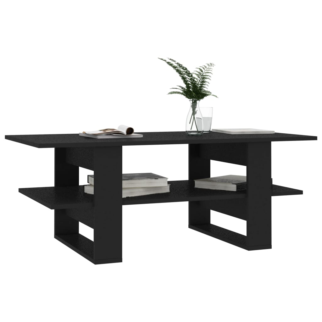 vidaXL Konferenční stolek černý 110 x 55 x 42 cm dřevotříska