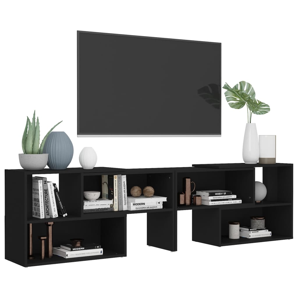 vidaXL TV skříňka černá 149 x 30 x 52 cm dřevotříska