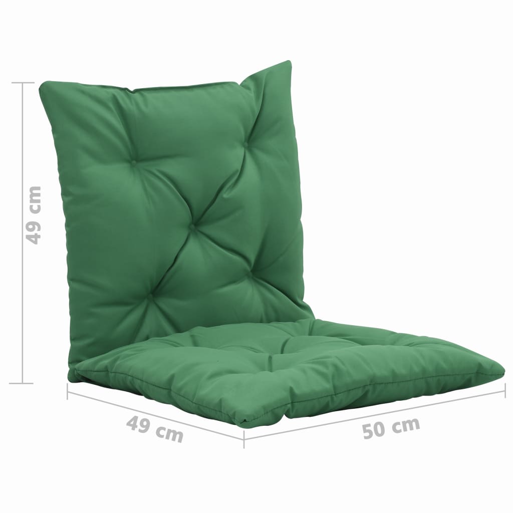 vidaXL Podušky pro závěsné houpací křeslo 2 ks zelené 50 cm