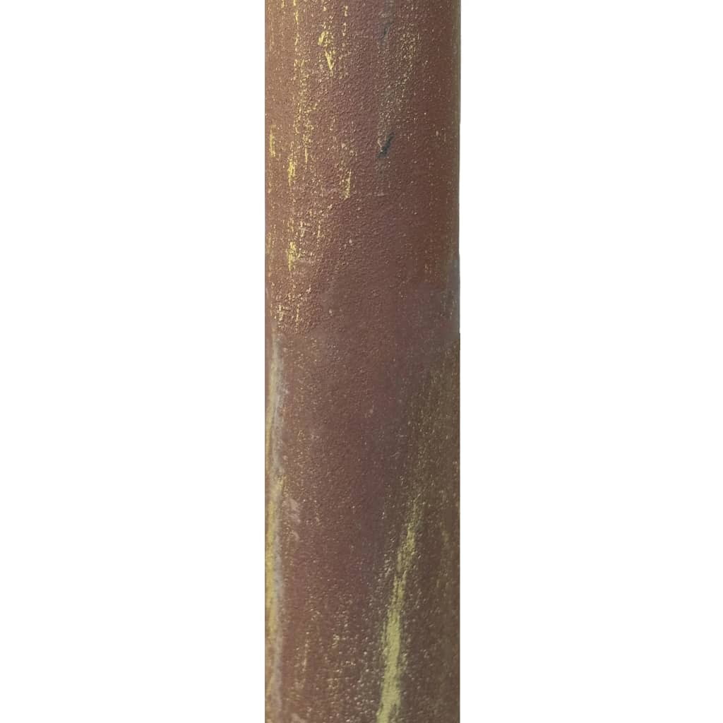 vidaXL Zahradní pergola hnědá s patinou 3 x 3 x 2,5 m železná