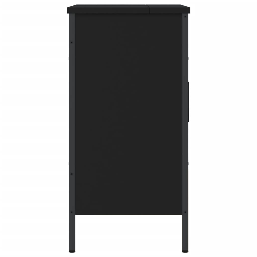 vidaXL Koupelnová skříňka pod umyvadlo černá 60x30x60 cm kompozit