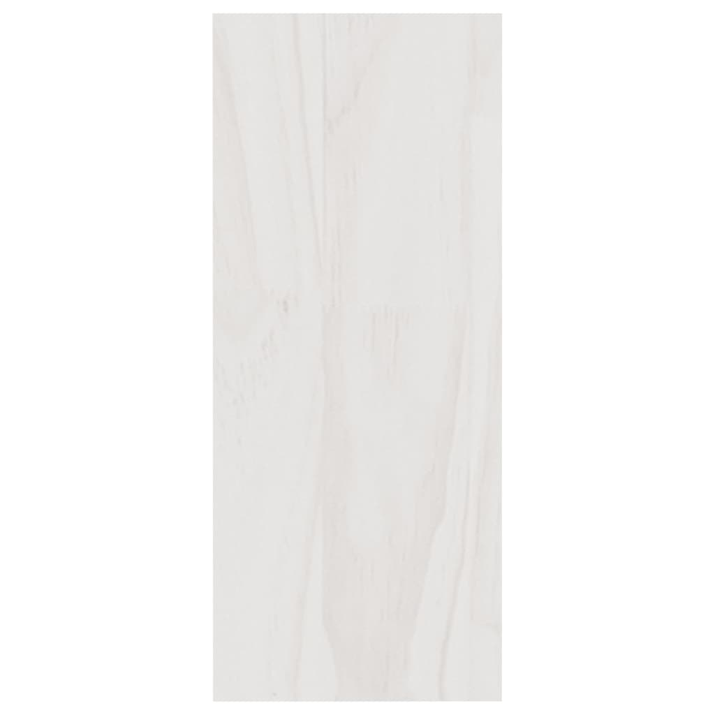vidaXL Knihovna bílá 40 x 30 x 71,5 cm masivní borovice
