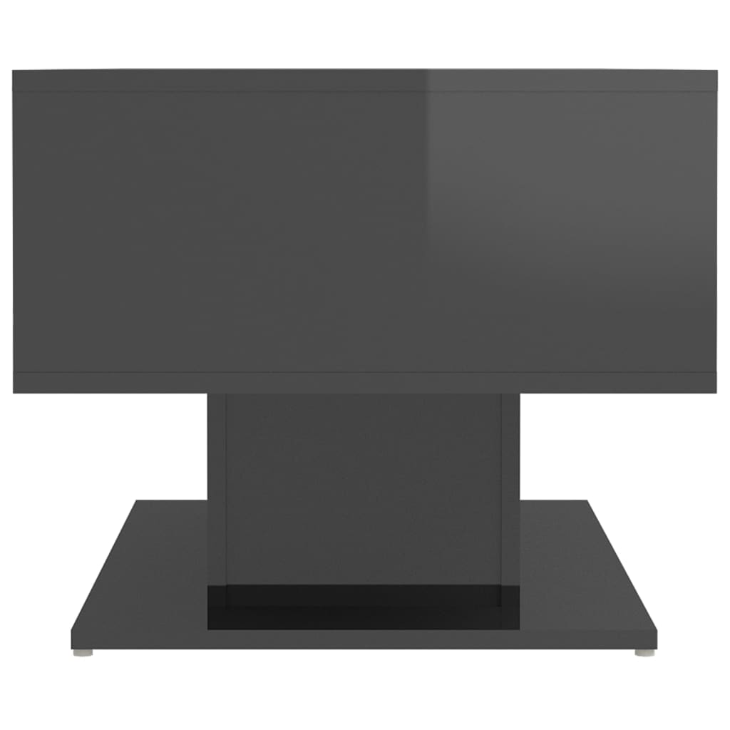 vidaXL Konferenční stolek šedý vysoký lesk 103,5x50x44,5cm dřevotříska