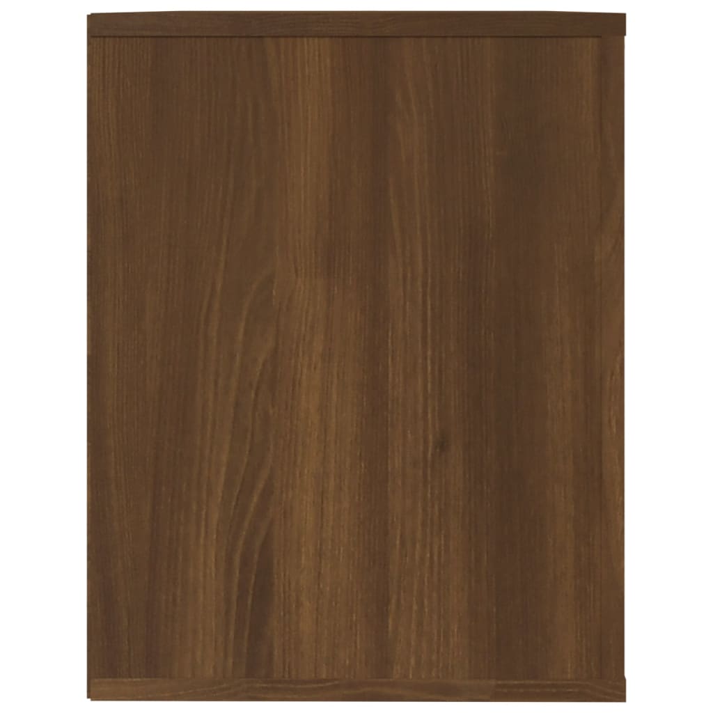 vidaXL Botník hnědý dub 75 x 35 x 45 cm kompozitní dřevo