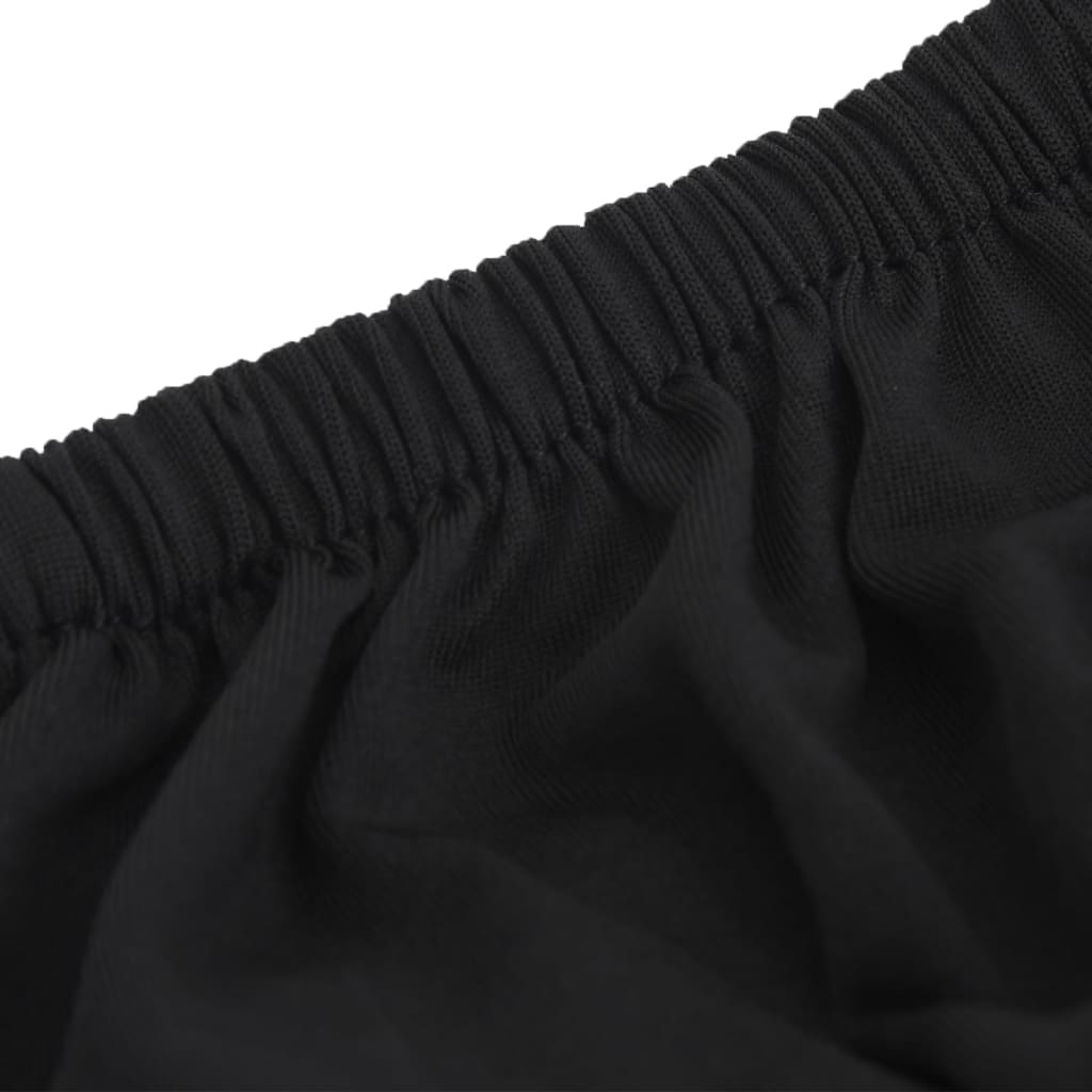 vidaXL Strečový potah na čtyřmístnou pohovku černý polyesterový žerzej
