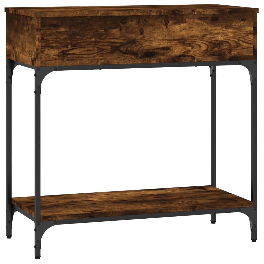 vidaXL Konzolový stolek kouřový dub 75 x 34,5 x 75 cm kompozitní dřevo