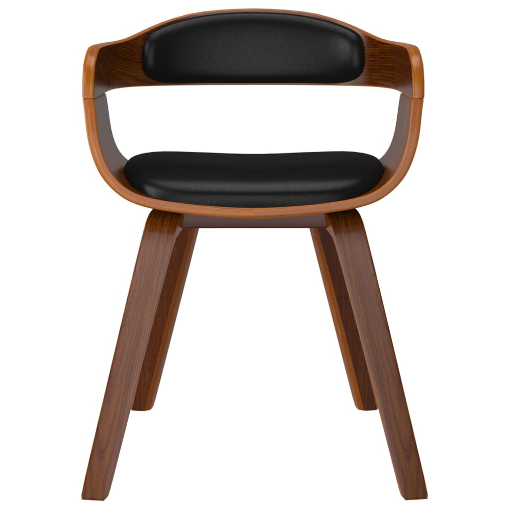 vidaXL Jídelní židle 6 ks černé ohýbané dřevo a umělá kůže