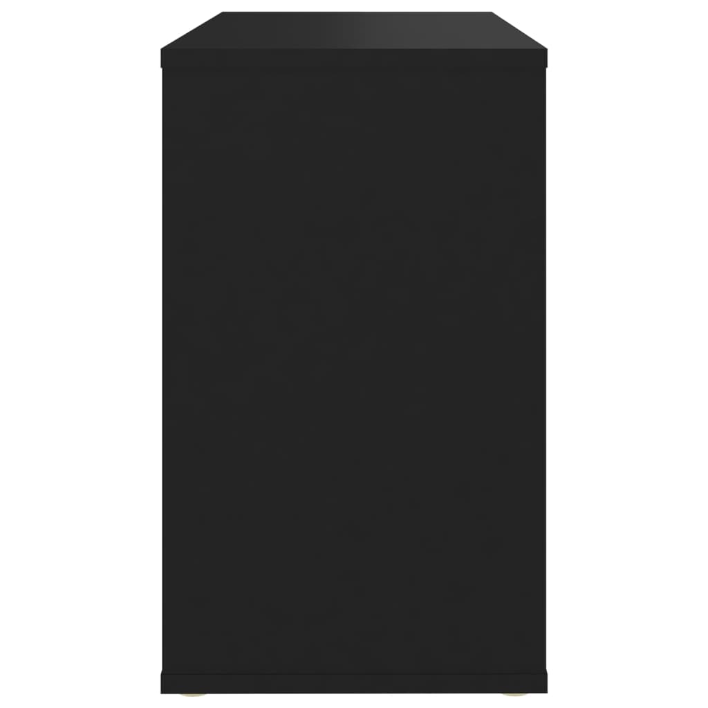 vidaXL Odkládací skříňka černá 60 x 30 x 50 cm dřevotříska