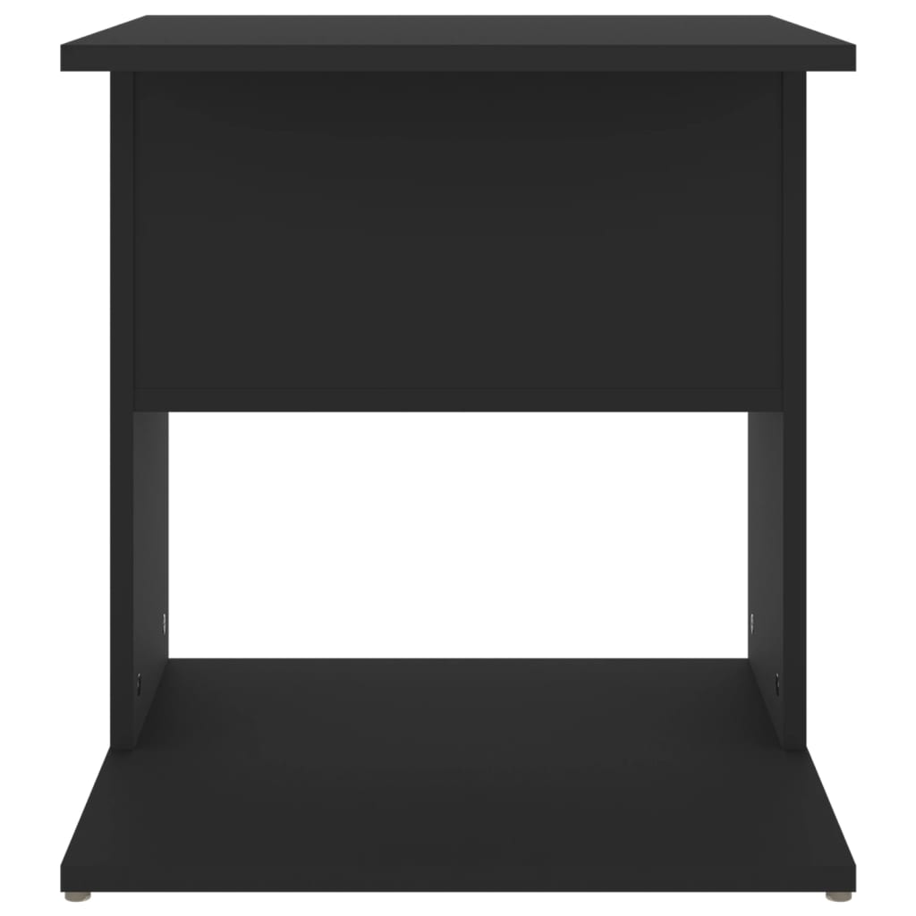 vidaXL Odkládací stolek černý 45 x 45 x 48 cm dřevotříska