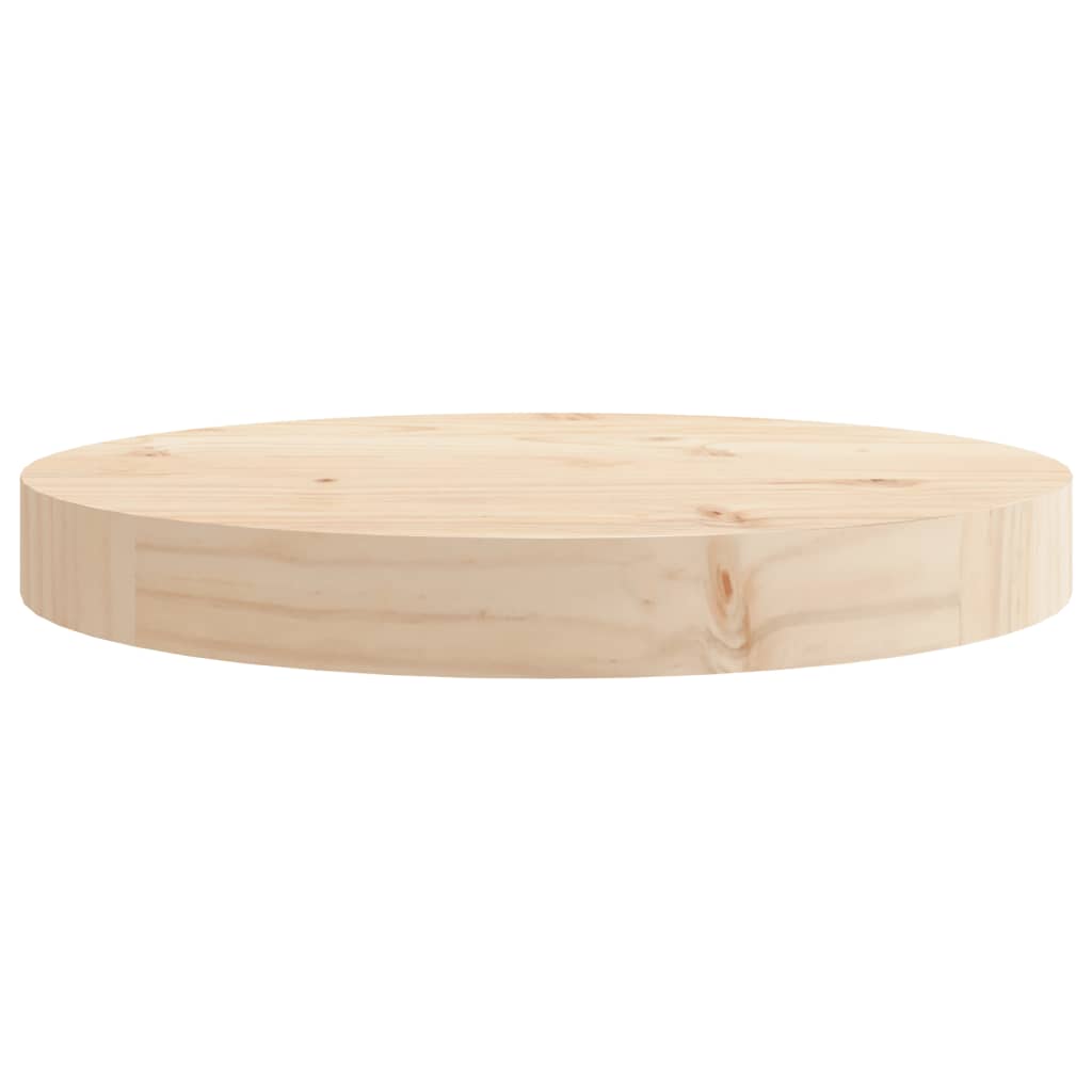 vidaXL Stolní deska kulatá Ø 30 x 3 cm masivní borové dřevo