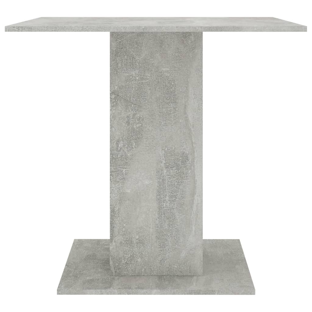 vidaXL Jídelní stůl betonově šedý 80 x 80 x 75 cm dřevotříska