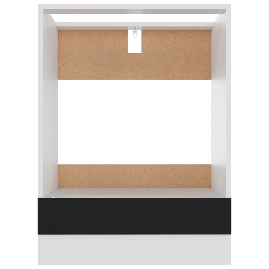 vidaXL Skříňka na troubu černá 60 x 46 x 81,5 cm dřevotříska