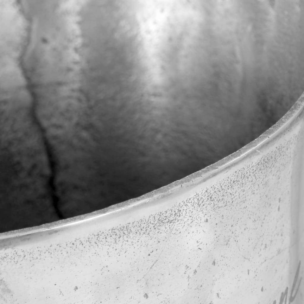 vidaXL Chladič na šampaňské masivní hliník 39 x 29 x 71 cm stříbrný